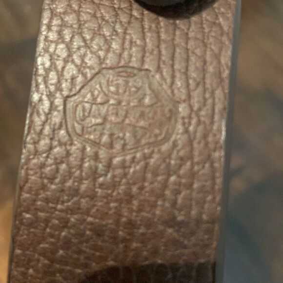 Men's Cavenders Brown Leather Belt size38 - Picture 3 of 5